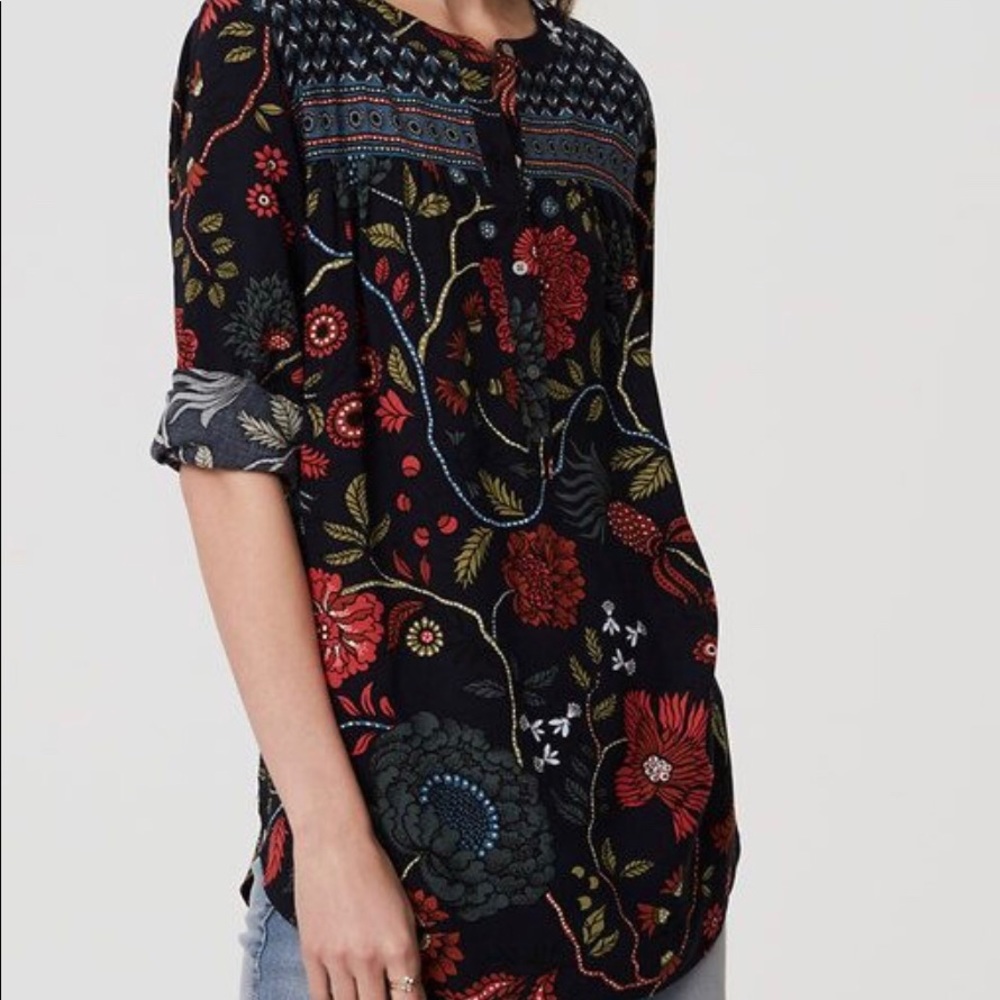 Loft Primavera Henley Tunic Size M